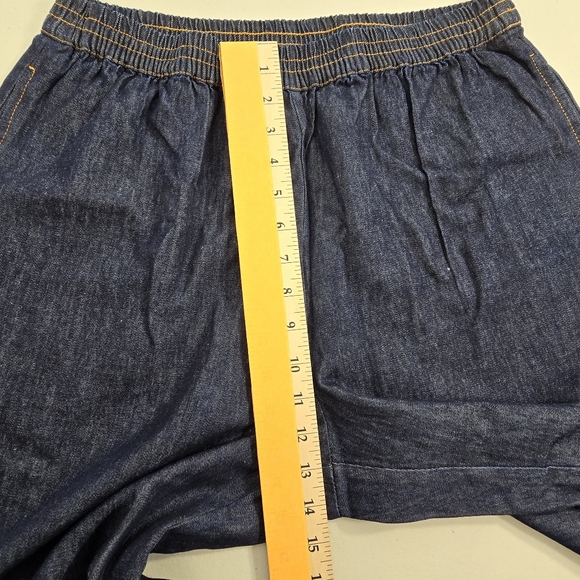 Country Store Jeans Womens Sz L Denim Comfy Versatile Pull-On Med Chambray Pants - Picture 5 of 10